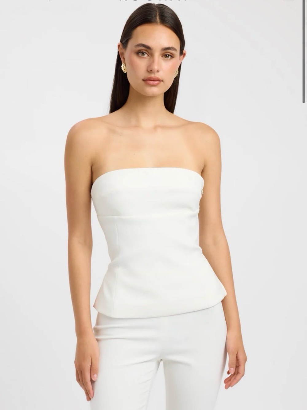 Kookai Strapless Alto Linear Top